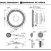 s2 s65c s series 16.5cm 6.5 inch component 2 way speakers external dimensions